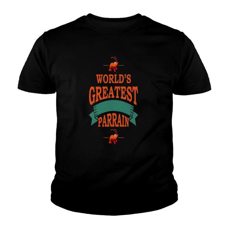 Mens Worlds Greatest Parrain [No 2] Youth T-shirt